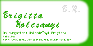 brigitta molcsanyi business card